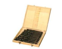 Комплект спіральних свердел 14,5-23 мм КМ2 швидкорізальна сталь 10 шт. Holzmann SPS MK2