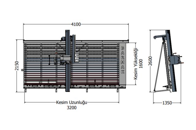 Вертикальний автоматичний форматно-розкрійний верстат Barmak BM-M4000