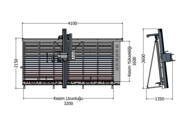 Вертикальный автоматический форматно-раскроечный станок Barmak BM-M4000 3