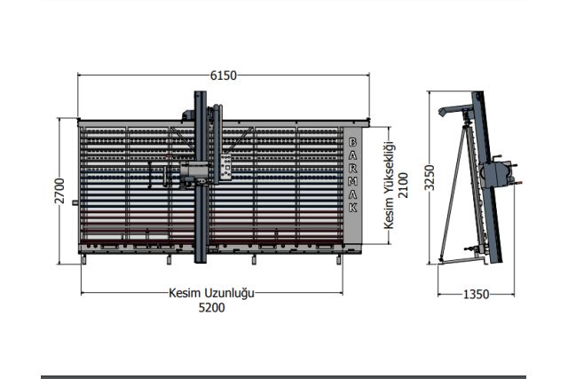 Вертикальный автоматический форматно-раскроечный станок Barmak BM-M6000