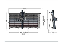 Вертикальний ручний форматно-розкрійний верстат Barmak BM-M6000 Вертикальний ручний форматно-розкрійний верстат Barmak BM-M6000
