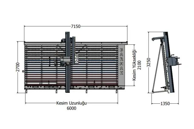 Вертикальний ручний форматно-розкрійний верстат Barmak BM-M7000 2