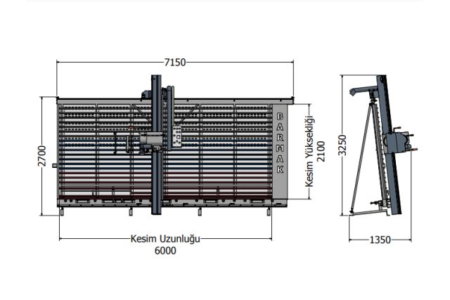 Вертикальний ручний форматно-розкрійний верстат Barmak BM-C7000