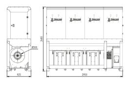 Аспирация Unalsan UNS 284 KTK 6500 м³/час