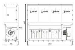 Аспірація Unalsan UNS 284 KTK 6500 м³/год 2