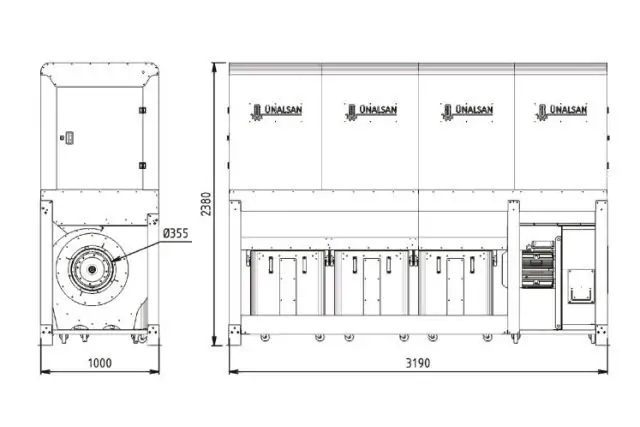 Аспіраційна установка Unalsan UNS 283 LTК 8500 м³/год 4