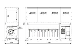 Аспирационная установка Unalsan UNS 283 LTK 8500 м³/час