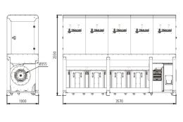 Аспірація Unalsan UNS 284 LTK 10000 м³/год