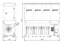 Промышленная аспирация для пыли Unalsan UNS 284 KTK 6500 м³/час 2