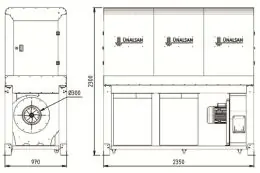 Аспирационная установка Unalsan UNS 283 KT 6500 м³/час 2