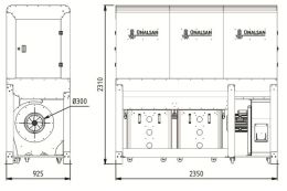 Аспірація Unalsan UNS 283 KTK 6500 м³/год