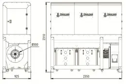 Аспірація Unalsan UNS 283 KTK 6500 м³/год 4