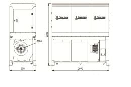 Аспіраційна установка Unalsan UNS 283 H 5000 м³/год