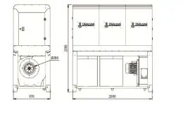 Аспирационная установка Unalsan UNS 283 H 5000 м³/час 5