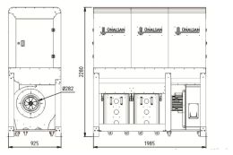 Аспирация Unalsan UNS 283 HTK 5000 м³/час