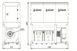Аспірація Unalsan UNS 283 HTK 5000 м³/год 2