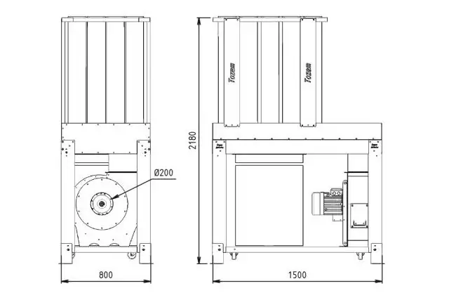 Аспірація Unalsan UNS 283 FE 3500 м³/год 6