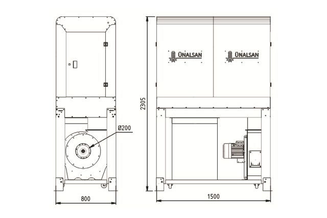 Аспирационная установка Unalsan UNS 283 F 3500...