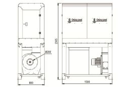 Аспіраційна установка Unalsan UNS 283 F 3500 м³/год