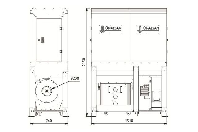 Аспірація Unalsan UNS 283 FTK 3500 м³/год