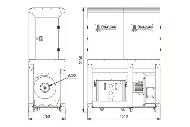 Аспірація Unalsan UNS 283 FTK 3500 м³/год 5
