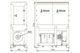 Аспирация Unalsan UNS 283 FTK 3500 м³/час