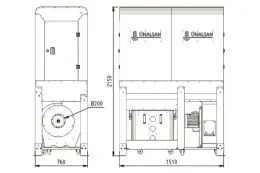 Аспирация Unalsan UNS 283 FTK 3500 м³/час 5