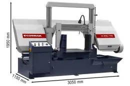 Полуавтоматическая ленточная пила CORMAK H-50/70 2