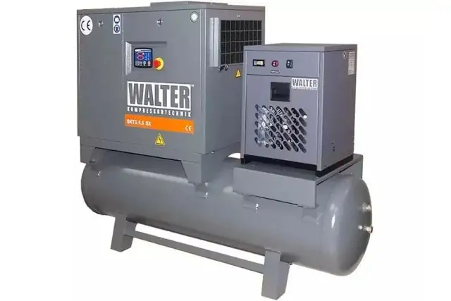 Винтовой компрессор с ременным приводом WALTER SKTG 5,5/500 SXP COMBO 1