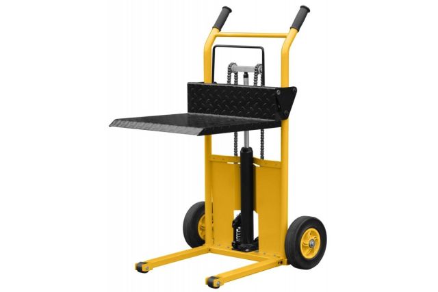 Транспортная тележка с подъемной платформой...
