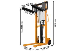 Ручний штабелер з регульованими вилами Cormak WHRS 2016