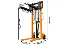 Ручний штабелер з регульованими вилами Cormak WHRS 2016 3