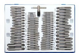 Набор плашек, метчиков и калибраторов TAGRED TA4016, 110 шт