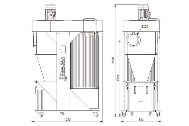 Аспирация-циклон Unalsan UNS 421 