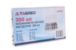 Стальные и алюминиевые заклепки, 300 шт TAGRED TA4039