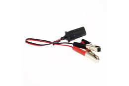 Адаптер аккумулятора 12 В - гнездо прикуривателя с "крокодиловыми клипсами" TAGRED TA566