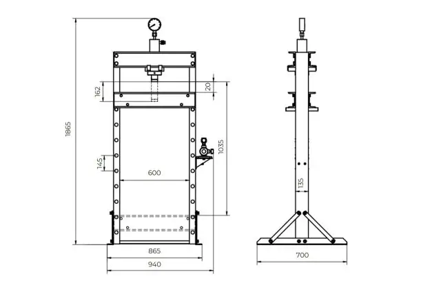 Прес гідравлічний Holzmann WP30ECO 2