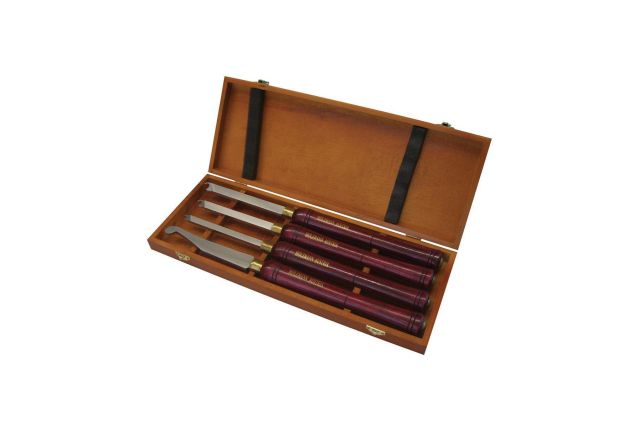 Резцы токарные с круглой ручкой, комплект из 4 шт. + резец расточный Holzmann ADSRS4TLG