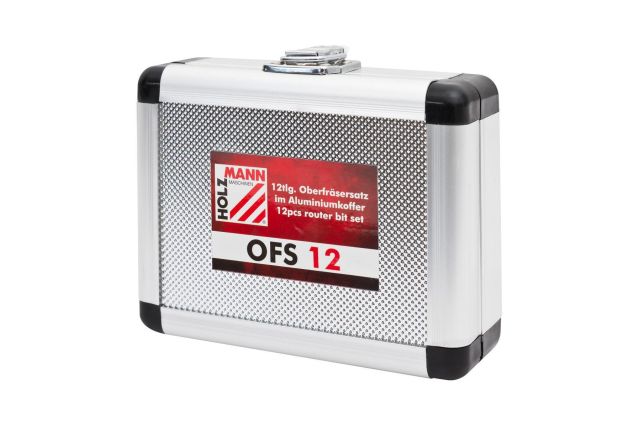 Комплект верхніх фрез 12 шт. в алюмінієвому валізі Holzmann OFS 12