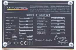 Дизельний генератор UNIVERSAL UND-YD 35 KVA