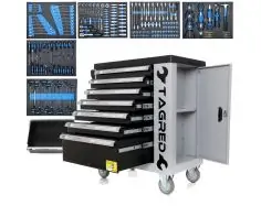 Тележка для мастерской с инструментами TAGRED TA212 251 элемент