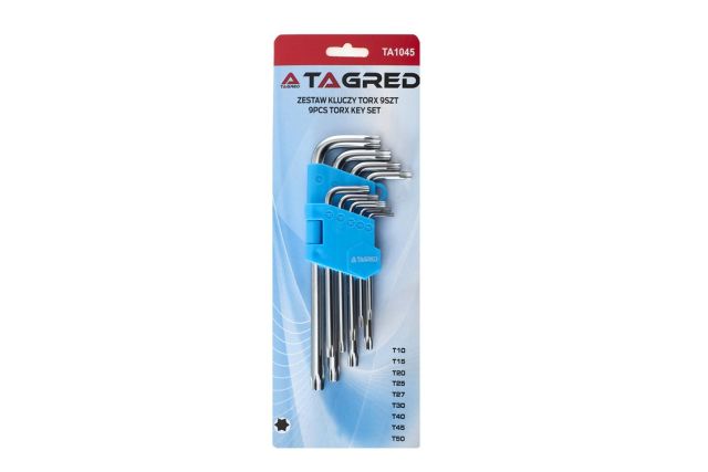 Шестигранные ключи тип TORX TAGRED TA1045