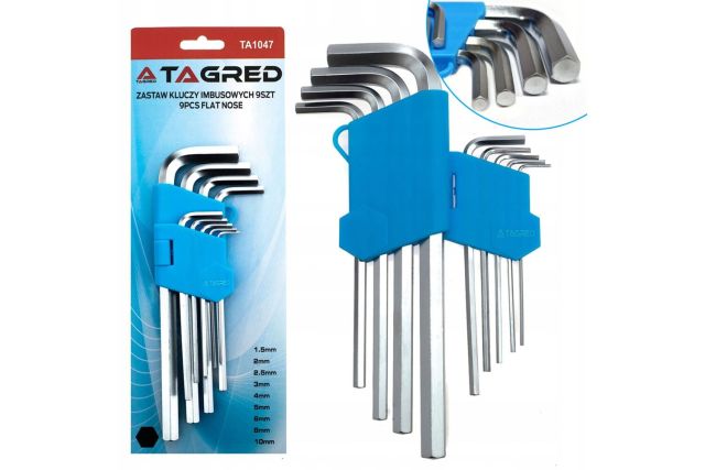 Шестигранні ключі HEX TAGRED TA1047