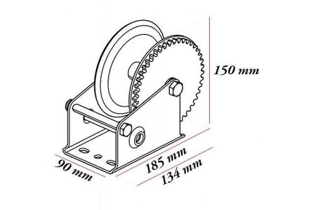 Кривошипная лебедка TAGRED TA405