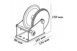 Кривошипная лебедка TAGRED TA405