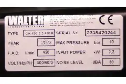 Компрессор поршневой WALTER GK 420-2,2/100 P 4