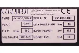 Компресор поршневий WALTER GK 880-5,5/270 P 4