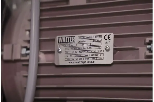 Компрессор поршневой WALTER GK 880-5,5/500 P 9