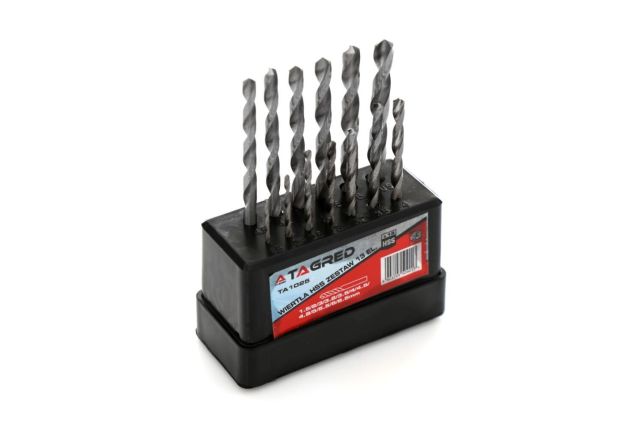 Набор сверл по металлу TAGRED TA1025, 13 шт