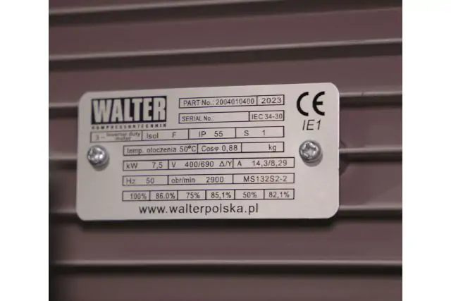 Компресор поршневий WALTER GK 1400-7,5/500 P 7